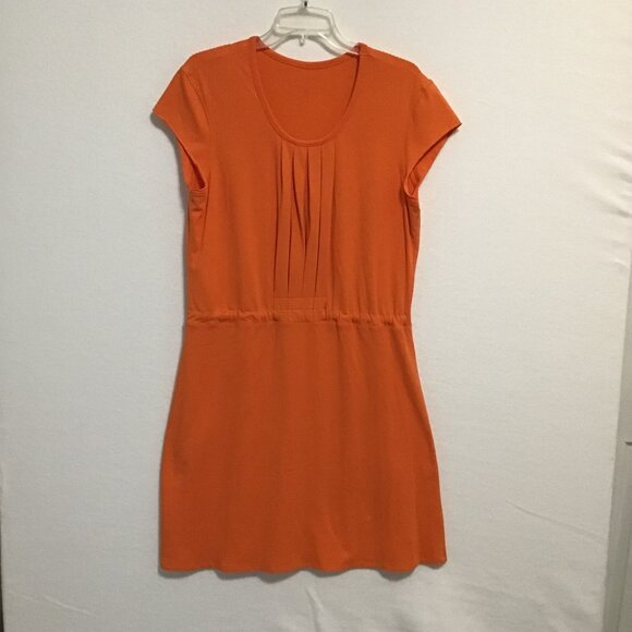 Lululemon Cotton Chill It Dress with Cap Sleeves and Cinch Waist Size L - Picture 7 of 14